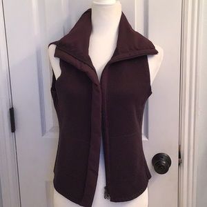 Eileen Fischer merino wool zippered vest.XS